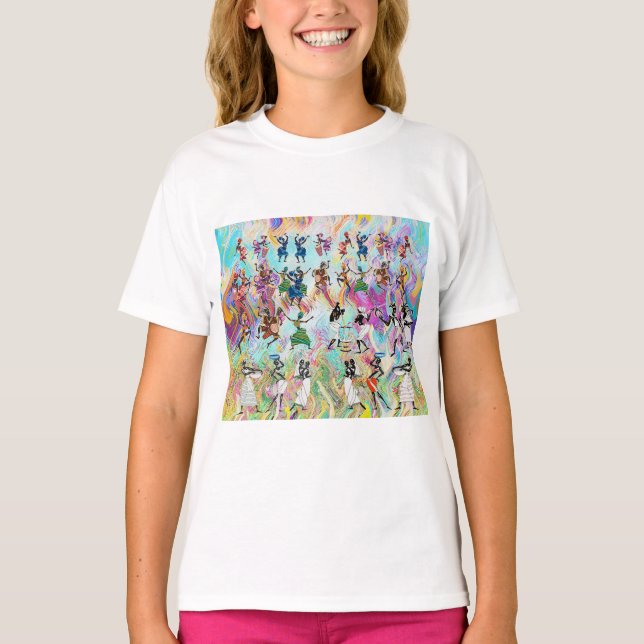 African Feast: Rhythms of Unity T-Shirt (Front)
