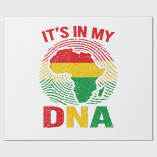 African Fingerprint Black History Wrapping Paper