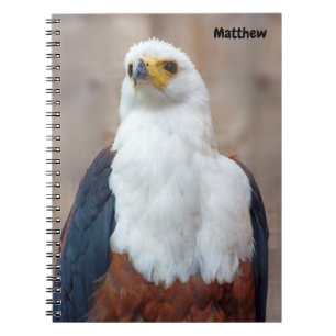 African Fish Eagle Spiral notebook