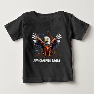 African Fish Eagle with wings spread Baby T-Shirt