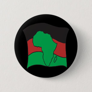 African Flag 2 Inch Round Button