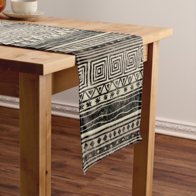 African Geometric Pattern Medium Table Runner (In Situ)
