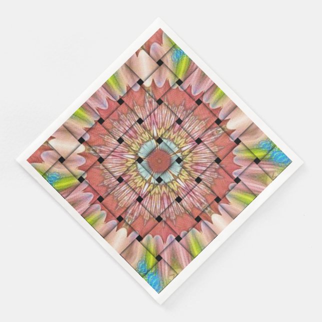 African Geometric Woven Design Napkins (Corner)