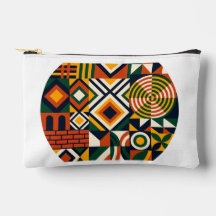 African Geometry Small Pouch