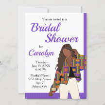 African Girl Bridal Shower Kente K45 Multicolor