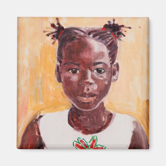African Girl Magnet (Front)