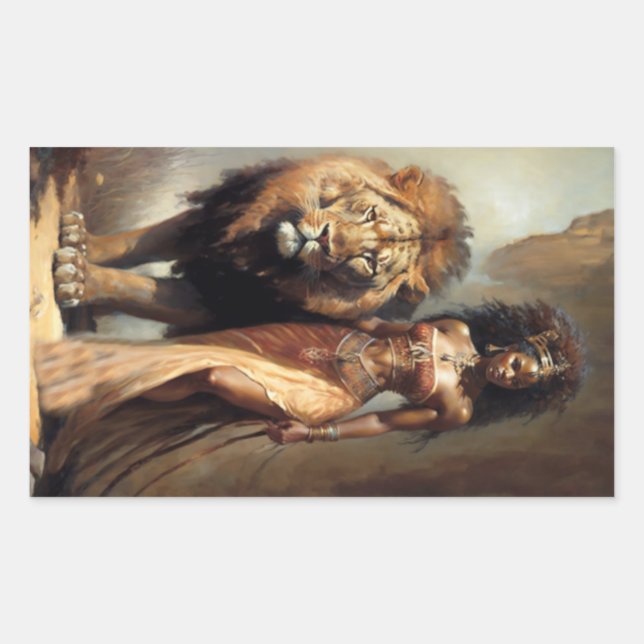 African Goddess of Animals, Art Sticker (Front)