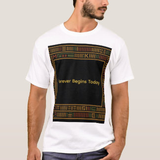 African Gold Kente Pattern T-Shirt