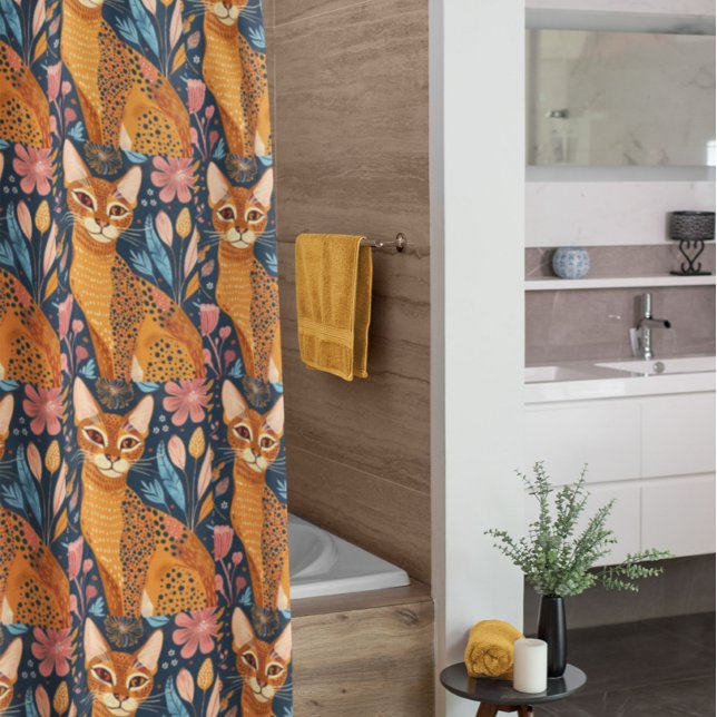 African Golden Cat Boho Style Pattern (Creator Uploaded)