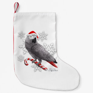 African Grey Christmas Stocking