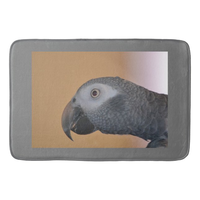 African Grey Parrot Bath Mat (Front)