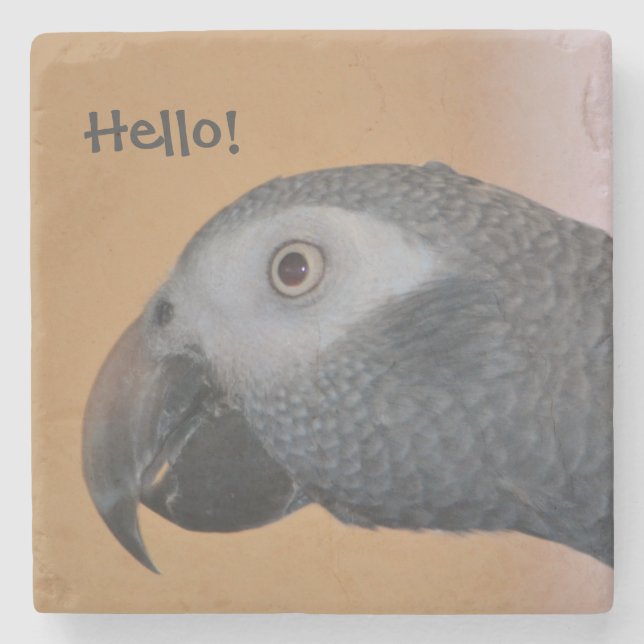 African Grey Parrot Coaster (Front)