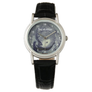 African Grey Parrot Cute Bird 2 Personalized  Watch