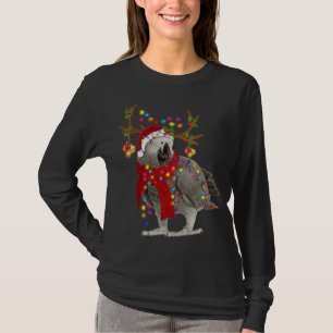 African grey parrot Gorgeous Reindeer Christmas Tr T-Shirt