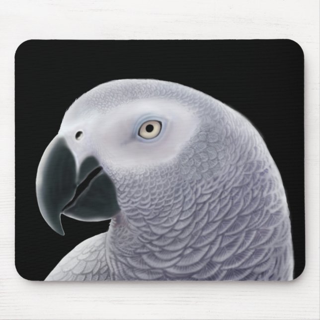 African Grey Parrot Mousepad (Front)