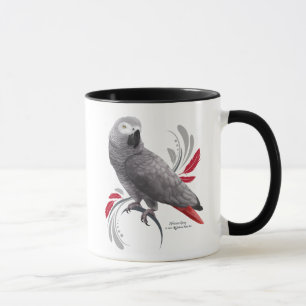 African Grey Parrot Mug