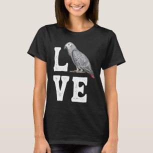 African Grey Parrot Owner Tee Parrot Artwork
