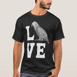 African Grey Parrot Owner Tee Parrot Artwork