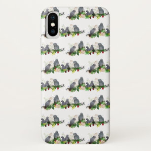 African Grey Parrot Party iPhone X Coque