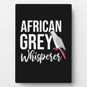 African Grey Parrot Whisperer Plaque