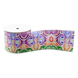 African Grosgrain Ribbon