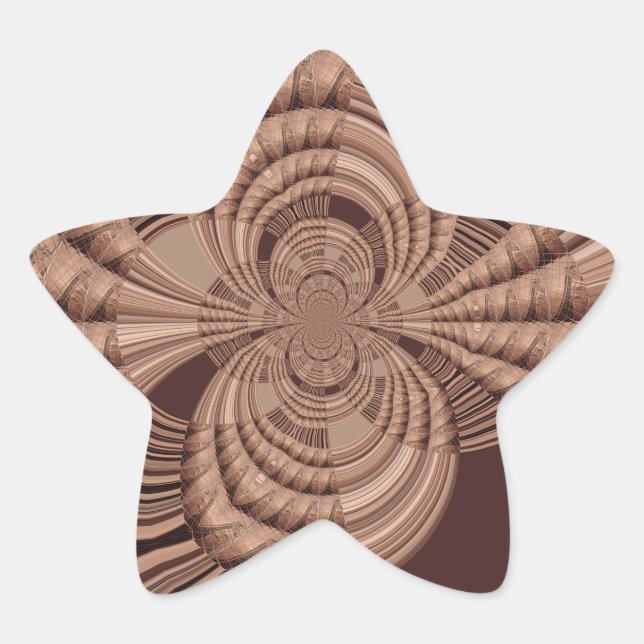 African Hakuna Matata Fractal Art Print/Graphic Star Sticker (Front)