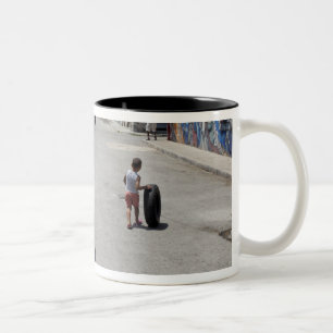 African Hamel district, Havana, Cuba, UNESCO Two-Tone Coffee Mug