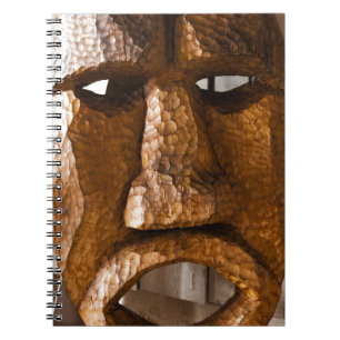 African Hand Carved Mask Notebook