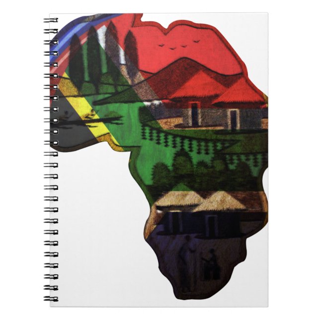 African Heritage Art - A Cultural Fusion Notebook (Front)