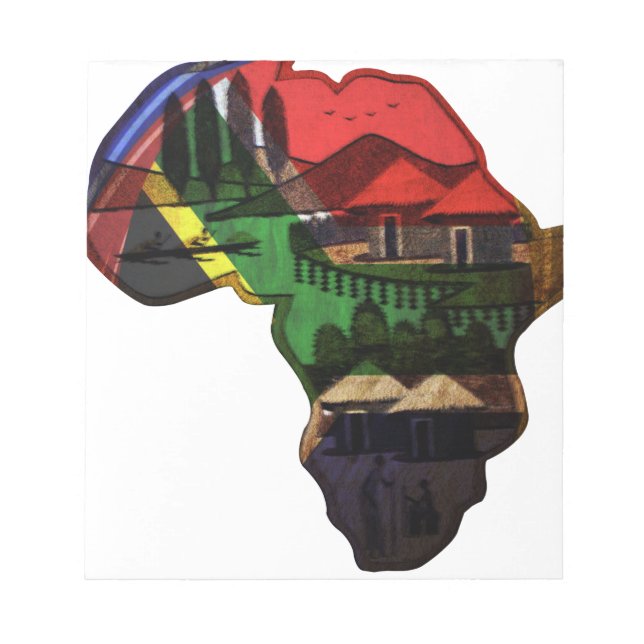 African Heritage Art - A Cultural Fusion Notepad (Front)