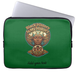 African Heritage Black History is My History Laptop Sleeve