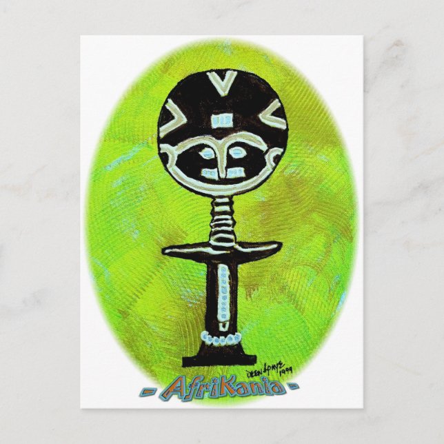 African icon: Akuaba (Ghana) Postcard (Front)