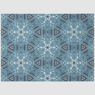 African Indigo Furniture Decoupage Paper