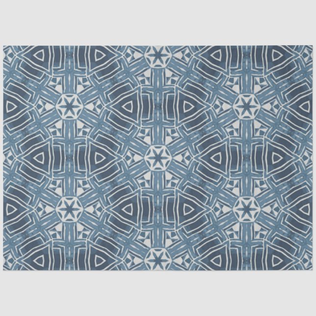 African Indigo Furniture Decoupage Paper (Front)