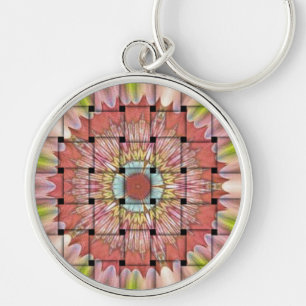 African-Inspired Art Print– Geometric Woven Design Keychain