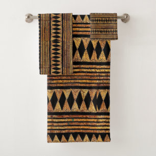 African-Inspired Bath Towel Set