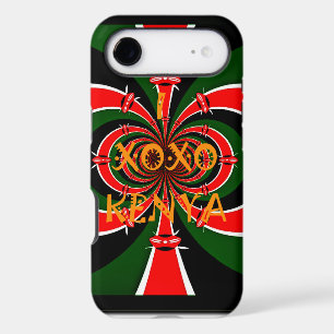 African-Inspired Kenya Flag Abstract Art