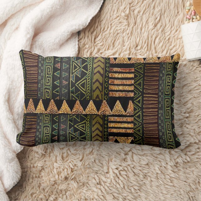 African-Inspired Lumbar Pillow (Blanket)