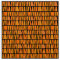 African Inspired Orange Domino Tribal Pattern
