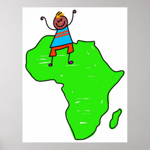 African Kid Poster