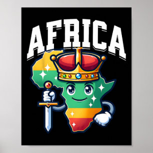 African King Queen Ancestry Black History Month Af Poster