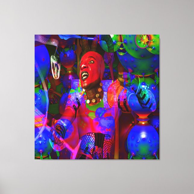 African Knight Canvas Print (Front)