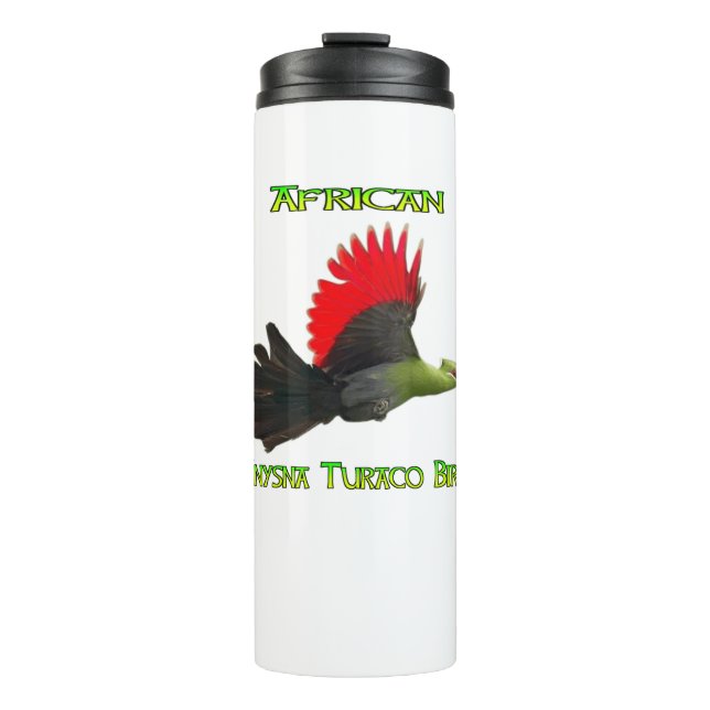 African Knysna Turaco Bird Thermal Tumbler (Front)