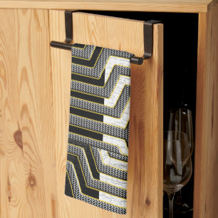 African Kuba Cloth Kitchen Towel