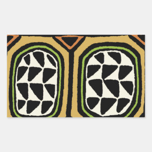African Kuba Textile Design Sticker
