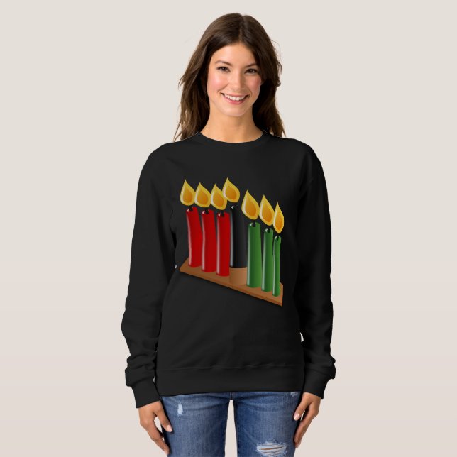 african kwanzaa womens sweatshirt (Front Full)