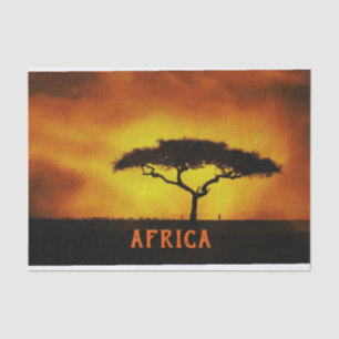 African Landscape Acacia Tree Tissue Paper