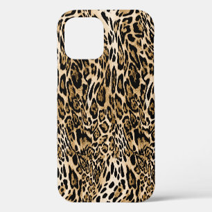 African Leopard Fur: Seamless Animal Texture iPhone 12 Case