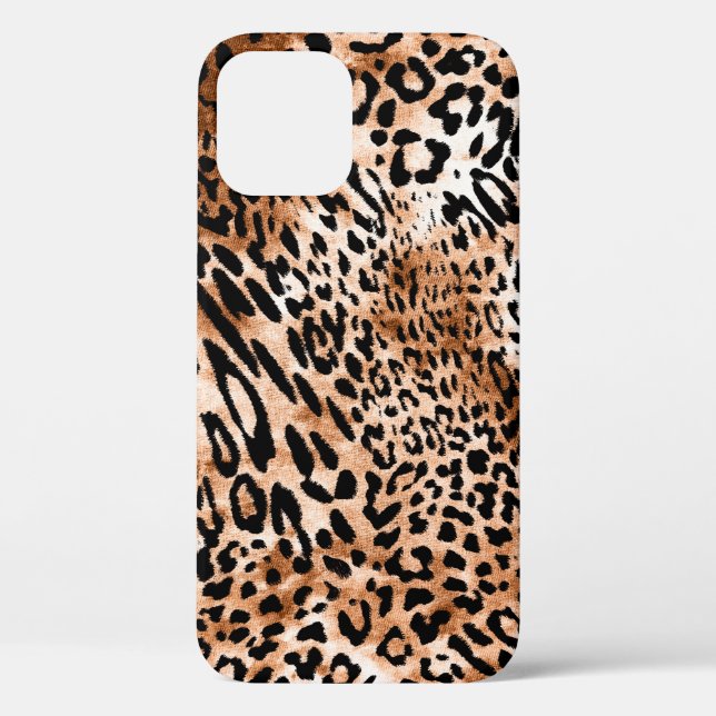 African Leopard Print Seamless Case-Mate iPhone Case (Back)