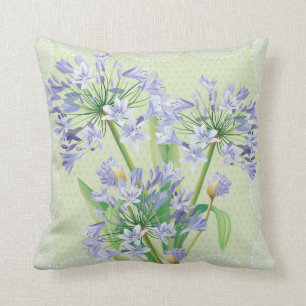 African lily floral pillow